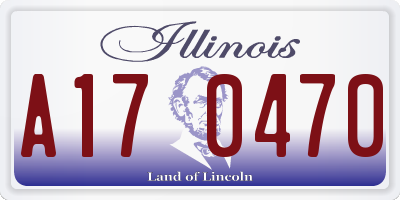 IL license plate A170470