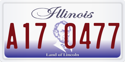 IL license plate A170477