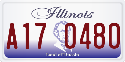 IL license plate A170480