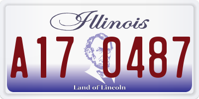 IL license plate A170487