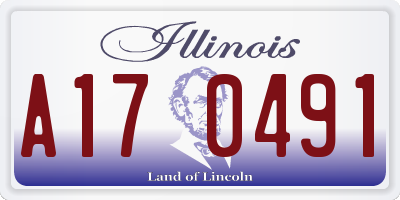 IL license plate A170491