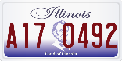 IL license plate A170492