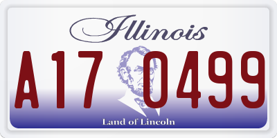 IL license plate A170499