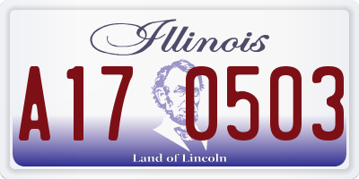 IL license plate A170503