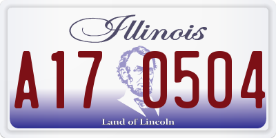 IL license plate A170504