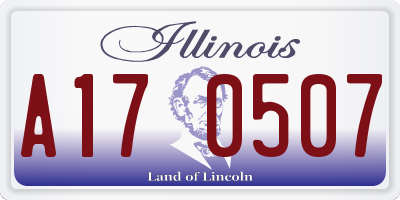 IL license plate A170507