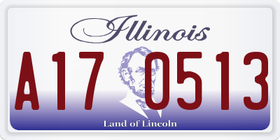 IL license plate A170513