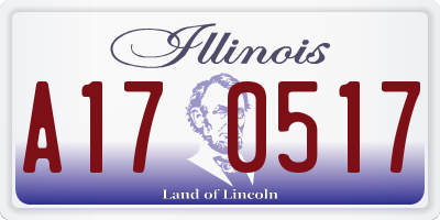 IL license plate A170517