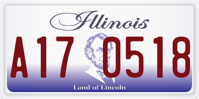 IL license plate A170518