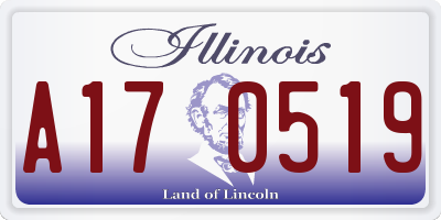 IL license plate A170519