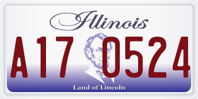 IL license plate A170524
