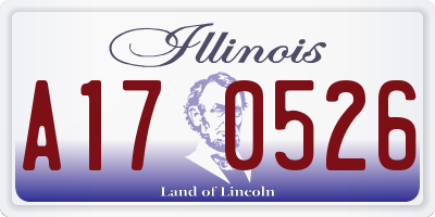 IL license plate A170526