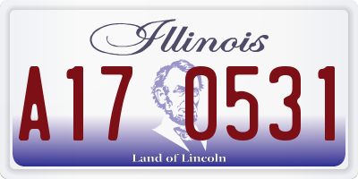 IL license plate A170531