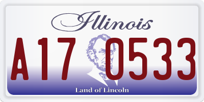 IL license plate A170533