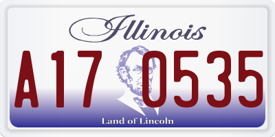 IL license plate A170535
