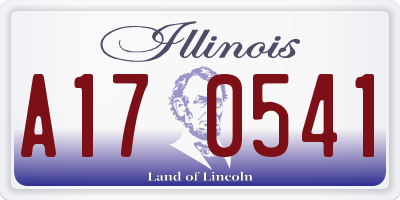 IL license plate A170541