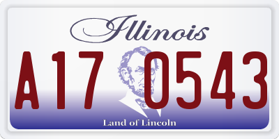 IL license plate A170543