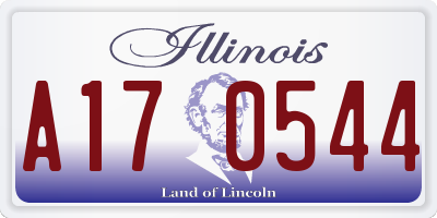 IL license plate A170544