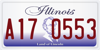 IL license plate A170553