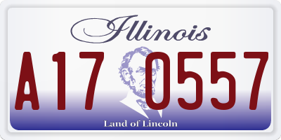IL license plate A170557