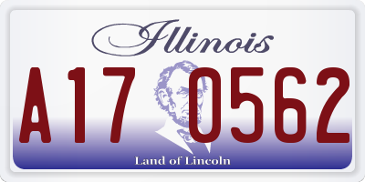 IL license plate A170562