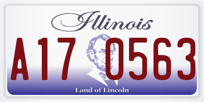 IL license plate A170563