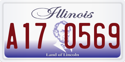IL license plate A170569