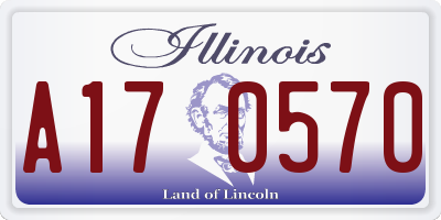 IL license plate A170570