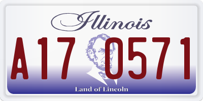 IL license plate A170571