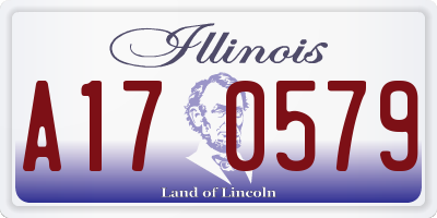 IL license plate A170579