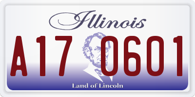 IL license plate A170601