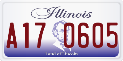 IL license plate A170605