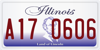 IL license plate A170606