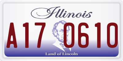 IL license plate A170610