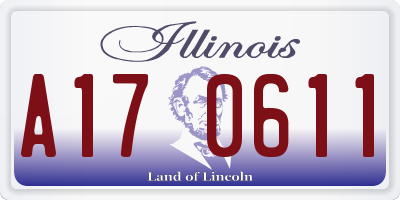 IL license plate A170611