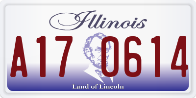 IL license plate A170614