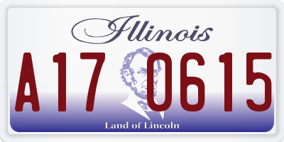 IL license plate A170615