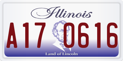 IL license plate A170616