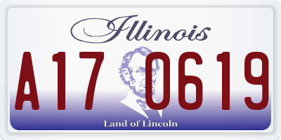 IL license plate A170619