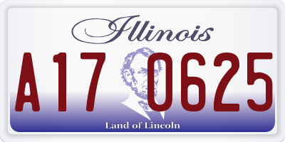 IL license plate A170625
