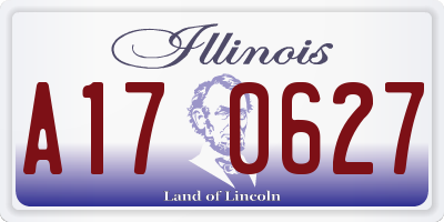 IL license plate A170627