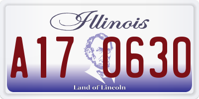 IL license plate A170630
