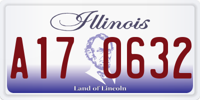 IL license plate A170632