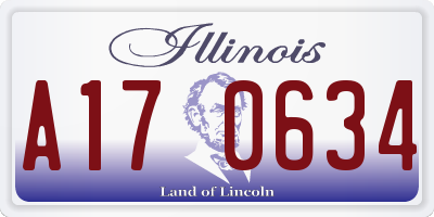 IL license plate A170634