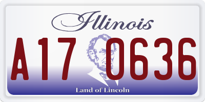 IL license plate A170636
