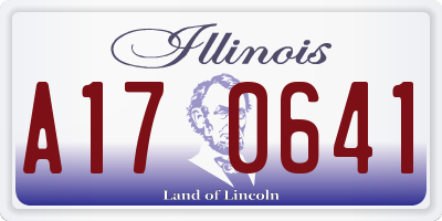 IL license plate A170641