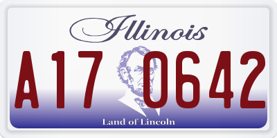 IL license plate A170642