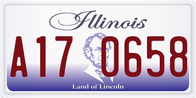 IL license plate A170658
