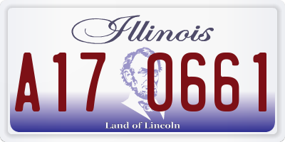 IL license plate A170661