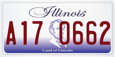 IL license plate A170662